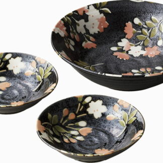 【ラッピング無料】国産 宇野千代 花和み 香物鉢揃 272504 日本製 小鉢 盛鉢