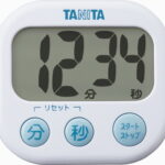 【ラッピング無料】タニタ でか見えタイマー ホワイト TD-384WH キッチンタイマー