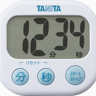 【ラッピング無料】タニタ でか見えタイマー ホワイト TD-384WH キッチンタイマー