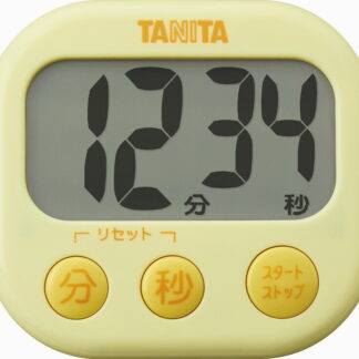 【ラッピング無料】タニタ でか見えタイマー イエロー TD-384YL キッチンタイマー