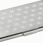 【ラッピング無料】国産 燕熟の技 WAGARAアルミカードケース 麻の葉 EJAC-150B 日本製 名刺入れ