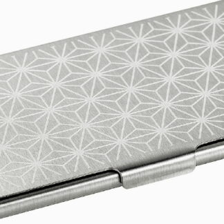 【ラッピング無料】国産 燕熟の技 WAGARAアルミカードケース 麻の葉 EJAC-150B 日本製 名刺入れ