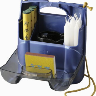 【ラッピング無料】国産 御燈香ワイド(風防のび太付) 024-49 日本製 ローソク 線香 風防付きライターケース 寸六マッチ 吊りヒモ