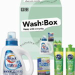 【ラッピング無料】ピュアライフギフト ウォッシュボックス PLX-156 花王 キュキュット 花王 アタック抗菌EX 抗菌ナイロンクリーナー