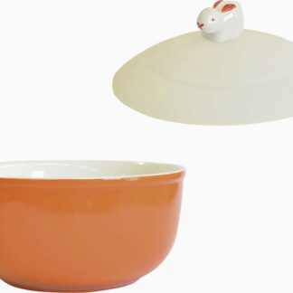 【ラッピング無料】レンジボウル(L)(蓋付) オレンジ 4585-563 スープボウル カップ