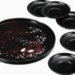 【ラッピング無料】国産 池坊美佳 美佳 桜うさぎ丸盆 茶托セット 16473 日本製