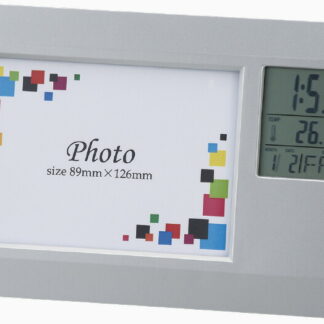 【ラッピング無料】フォトフレーム クロック ワイド 6130-23 絵画 フラワー アート