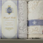 【ラッピング無料】国産 ロイヤル リッチ フェイスタオル ＆ ハンドタオル RRC6618 綿100% 日本製