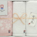【ラッピング無料】国産 今治製タオル 雪月花?さくら? フェイスタオル 2P ＆ ウォッシュタオル SG88200 綿100% 日本製
