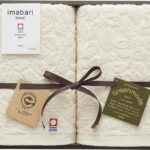 【ラッピング無料】国産 今治タオル グリーンモード エコジャガードフェイスタオル 2P GMT02201M 綿100% 日本製