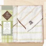 【ラッピング無料】国産 奏 フェイスタオル 2P(木箱入) YSKK-018 綿100% 日本製