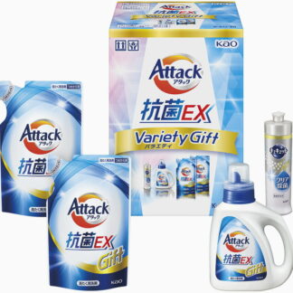 【ラッピング無料】花王 アタック抗菌ＥＸバラエティギフト K･AU-20 詰替用 キュキュットクリア除菌