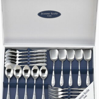 【ラッピング無料】国産 ジャンヌ･エコール ドルチェセット20PC JE-84 日本製 カトラリーセット コーヒースプーン ヒメフォーク アイススプーン スイーツスプーン