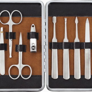 【ラッピング無料】Ｍｒ．男前 ネイルケアセット ハルト MM-9115 ケース 爪切り 眉毛切り 甘皮押し ピンセット 鼻毛切り ヤスリ キューティクルトリマー