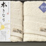 【ラッピング無料】国産 本きなり 〜遠州輪奈織〜 フェイスタオル 2P ESK41250 綿100% 日本製