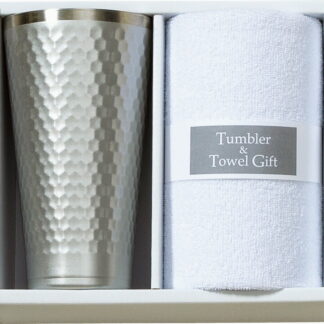 【ラッピング無料】タンブラー 420ml ＆ マイクロファイバークロスセット TBR-025