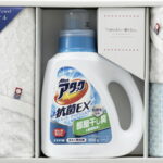 【ラッピング無料】つかいたい贈りたい 今治製タオル･アタックジェルセット LAN-2506B ウォッシュタオル フェイスタオル 泡立ちボディタオル アタック抗菌EXスーパークリアジェル