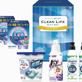 【ラッピング無料】アリエール ジェルボールギフト ALB-257 ライオン チャーミーマジカ速乾＋ カラッと除菌 洗濯槽クリーナー トップクリアリキッド抗菌 P＆G バイオサイエンスジェルボール4D