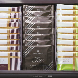 【ラッピング無料】スーパースイーツ 焼菓子 ＆ 紅茶セット SBK-D ベイクドクッキー 紅茶ティーバッグ