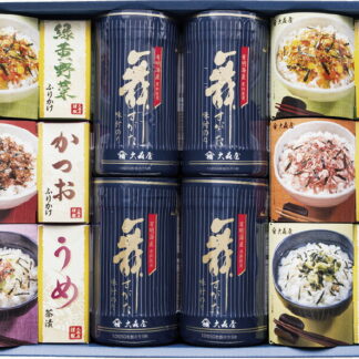 【ラッピング無料】大森屋 卓上のり･お茶漬･ふりかけ詰合せ NTF-40N 味付のり 緑黄野菜ふりかけ かつおふりかけ さけふりかけ うめ茶漬 わさび茶漬