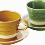 【ラッピング無料】国産 瀬戸焼 釉変わり組碗皿 2203 日本製 カップ＆ソーサー