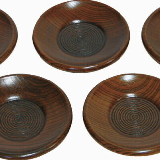 【ラッピング無料】木製 茶托5客揃 2671 レビュー キャンペーン