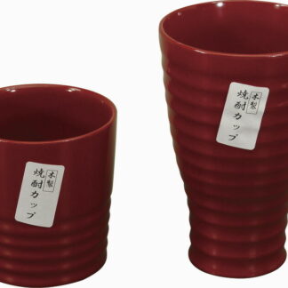 【ラッピング無料】木製焼酎カップセット 朱塗 4580 日本酒 グラス