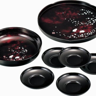 【ラッピング無料】国産 池坊美佳 美佳 桜うさぎ おもてなしセット 16478 日本製 茶托 茶托 丸盆 菓子鉢