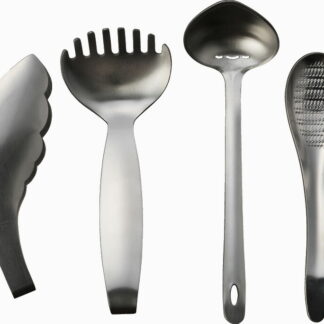 【ラッピング無料】キッチンツール 4点セット KT-3003A カトラリーセット おろしスプーン あくとりスプーン まっしゅフォーク ゆびさきトング