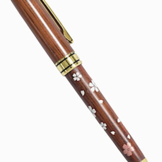 【ラッピング無料】木製 漆芸ボールペン さくらちらし 4585-344