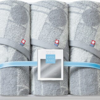 【ラッピング無料】国産 GEORNEL フェイスタオル 3P GER-3003 綿100% 日本製