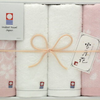 【ラッピング無料】国産 今治製タオル 雪月花?さくら? フェイスタオル 4P SG88300 綿100% 日本製
