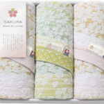 【ラッピング無料】国産 しまなみ匠の彩 白桜 フェイスタオル 3P BFJS-030 綿100% 日本製