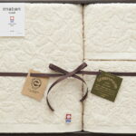 【ラッピング無料】国産 今治タオル グリーンモード エコジャガードタオルセット GMT04201M 綿100% 日本製 バスタオル フェイス ウォッシュ タオル