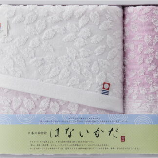 【ラッピング無料】国産 今治タオル はないかだ バスタオル ＆ ウォッシュタオル IM3041 綿100% 日本製