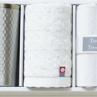 【ラッピング無料】タンブラー420ml ＆ 今治産タオルセット TBR-036 マイクロファイバークロス ウォッシュタオル