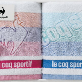 【ラッピング無料】国産 le coq sportif ルコック ビッグロゴ スポーツタオル 2P LQ2302 ST 2P 綿100% 日本製