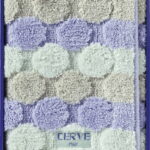 【ラッピング無料】国産 チェルベ ドット バスマット ブルー 090921BL 日本製