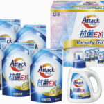 【ラッピング無料】花王 アタック抗菌ＥＸバラエティギフト K･AU-40 詰替用 キュキュットクリア除菌