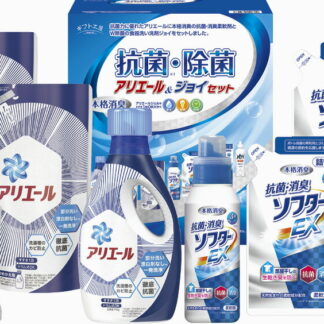 【ラッピング無料】ギフト工房 抗菌除菌･アリエール ＆ ジョイセット SAJ-40G P＆G ジェル詰替用 抗菌消臭ソフターEX 詰替用 除菌