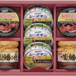 【ラッピング無料】はごろもフーズ バラエティシーフードギフト VX-50A シーチキンマイルドキャノーラオイル シーチキンLフレークオリーブオイル 紅ずわいがにブレンドほぐし身 焼鮭ほぐし