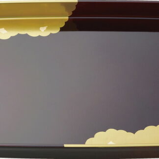 【ラッピング無料】国産 雲金箔 14.0長手盆 42253 日本製 お盆 トレー トレイ