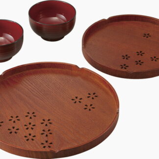 【ラッピング無料】丸盆 桜 入子 レンジ椀2客付 4460 汁椀 レビュー