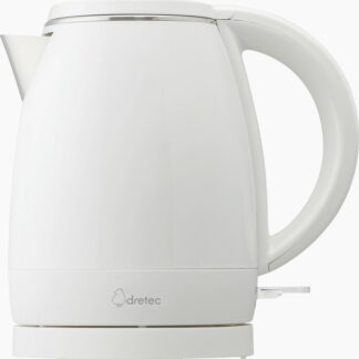 【ラッピング無料】ドリテック 電気ケトル 「リコリス 」0.8L ホワイト PO-151WT