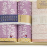 【ラッピング無料】国産 今治いろどり 春花秋月 愛媛今治 バスタオル 2P ＆ フェイスタオル 66565 綿100% 日本製