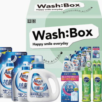 【ラッピング無料】ピュアライフギフト ウォッシュボックス PLX-506 花王 アタック抗菌EX詰替用 花王 キュキュット 花王 アタック抗菌EX 花王 ハミング消臭実感 洗濯ネット角型