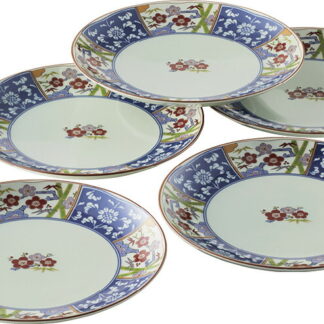 【ラッピング無料】国産 波佐見焼 金雲香梅 和皿揃5客揃 011-788 日本製 プレート