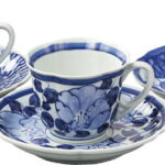 【ラッピング無料】国産 瀬戸焼 釉変わり組碗皿 2203 日本製 カップ＆ソーサー