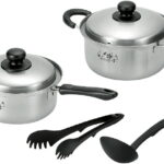 【ラッピング無料】国産 燕人の匠 桜吟 両手鍋20cm ＆ 片手鍋18cm ETS-1000 日本製