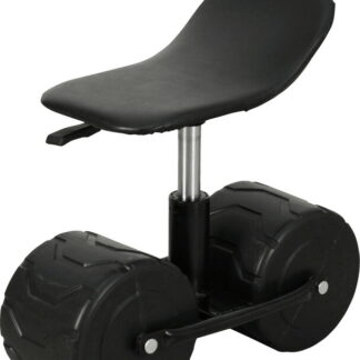 【ラッピング無料】作業用大型タイヤ付きチェアー(組立式) LMR-5